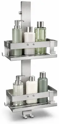 Produktbild von Hängendes Duschregal 2?Körbe – Edelstahl ohne Bohren, Badablage für Dusche