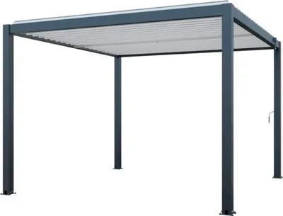 Produktbild von Pergola Konsta 9,4 m² für Premium Systemhaus 10 m² 300 x 314 cm metallic schwarz