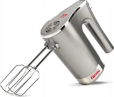 Produktbild von Girmi SB42, Handmixer, Edelstahl, Schlagen, Kneten, Mixen, Tasten, 300 W, 220 - 240 V