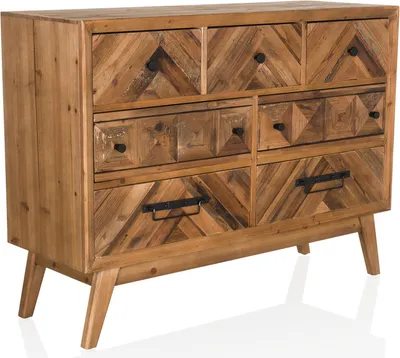Produktbild von hjh LIVING Sideboard SANTJAGO WOOD XL Kommode Schrank Bügelgriff 72.0 x 97.0 x 34.0 cm