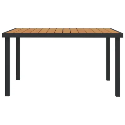 Immagine prodotto di Tavolo da giardino marrone 140x90x74 cm in alluminio e WPC