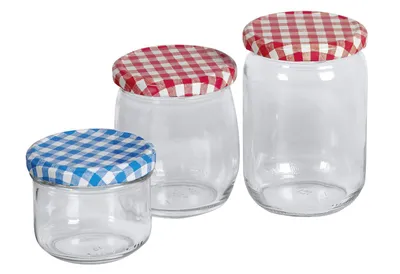 Obrázek produktu pro EMSY Šroubovací sklenice s víčkem 82 mm TO kostkovaná 540 ml balení 6 ks