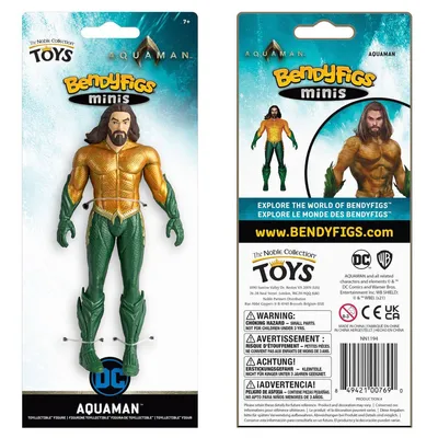 Produktbild von Noble Collection DC Comics Bendyfigs Biegefigur Aquaman 14 cm NOB1194