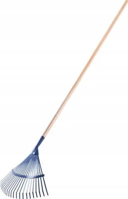Produktbild von KADAX Rechen aus Stahl, Harke mit langem Stiel aus Holz, einstellbare Drahtharke