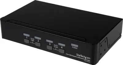 Immagine prodotto di StarTech.com Switch KVM USB a 4 porte DisplayPort con audio