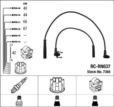 Produktbild von Ngk Zündleitungssatz  7368