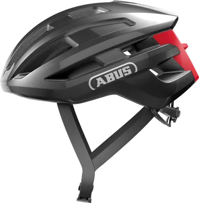 Produktbild von ABUS Rennradhelm PowerDome - leichter Fahrradhelm mit cleverem Belüftungssystem und aerodynamischem Profil -  Italy - für Damen und Herren - Dunkelgrau, Größe M (54-58 cm)