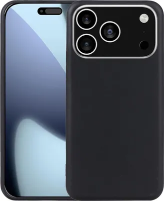 Obrázok produktu pre Silikónové puzdro TPU pre Apple iPhone 17 Pro – tenké ochranné puzdro, čierne