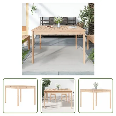 Produktbild von The Living Store Gartentisch 121x82,5x76 cm Massivholz Kiefer