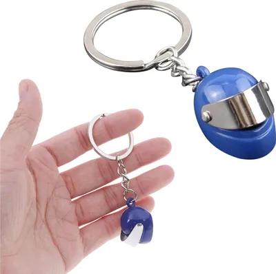 Produktbild von BLAUER METALLHELM Schlüsselanhänger Anhänger Original Geschenk
