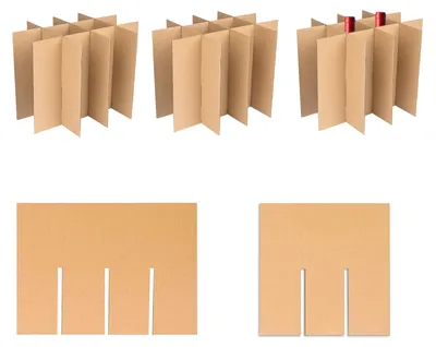 15er-Set Karton-Trennwände für Umzugskartons, 30x30 & 30x40 cm