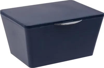 Produktbild von WENKO Aufbewahrungsbox mit Deckel Brasil Dunkelblau, Aufbewahrung & Organisation