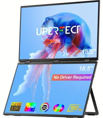 Immagine prodotto di Monitor portatile - Secondo schermo - Display per laptop - Monitor esterno - Monitor USB-C - 18,5 pollici