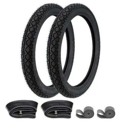 Produktbild von 2x Reifen Heidenau K36/1 2.50-17 (2 1/2 x 17) 43J TT + Schlauch + Felgenband