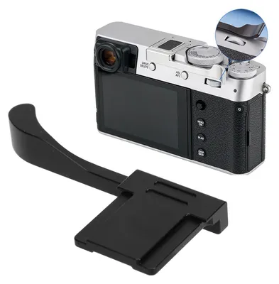 Imagen del producto de Solidchoice - Empuñadura para X100VI - Compatible con X100V/X100F/XE3/XE4 - Soporte para flash - Mayor estabilidad - Mango para un mejor control - Empuñadura para cámara