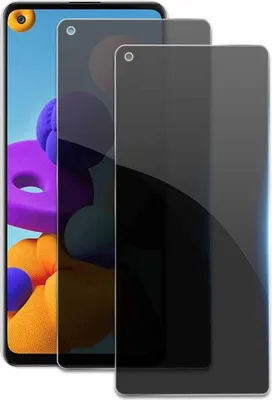 Produktbild von Sichtschutz Samsung Galaxy A21s 2 Stk. - Anti-Spy Glasfolie 9H - HD Blickschutzfolie