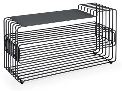 Produktbild von MyWIRE Schuhbank "Vena" - schwarz
