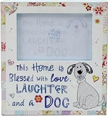 Produktbild von Shabby Chic Fotorahmen "This Home is blessed with Love, Laughter and a Dog" von Lesser & Pavey