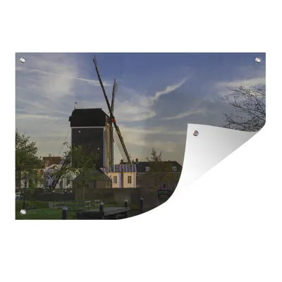 Obrázek produktu pro MuchoWow® Zahradní plakáty - Ne - Mlýn - Leiden - 80x120 cm - Zahradní dekorace