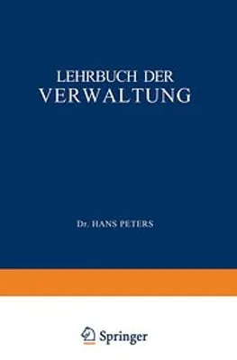 Zdjęcie produktu dla Lehrbuch der Verwaltung