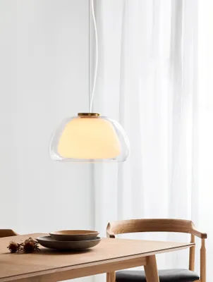 Produktbild von Nordlux Jelly Ø 39 cm transparent 1-flammig kugelförmig