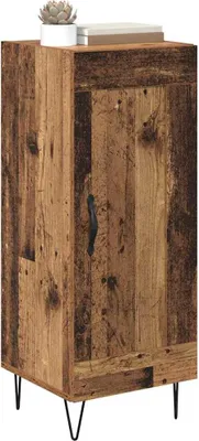Obrázek produktu pro vidaXL Příborník z regenerovaného dřeva 34,5 x 34 x 90 cm kompozitní dřevo a železo