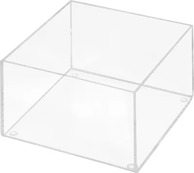 Produktbild von Aufbewahrungsbox aus Acrylglas 150x150mm, 100mm Hoch,  transparent / durchsichtig / Kunststoff / Quadratisch / Sammelbox / ohne Deckel - Zeigis®