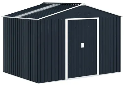 Image de Abri de jardin, étanche, structure métallique résistante, GRIS