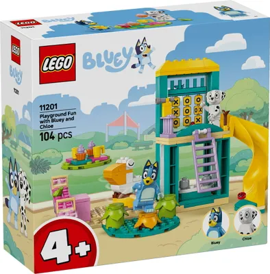 Obrázok produktu pre LEGO Bluey, Chloe a zábava na ihrisku, Stavebnica, 4 rok / roky, Plast, 104 kusov, 322 g