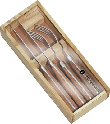 Produktbild von Zassenhaus Steakbesteck, 4-teilig, für 2 Personen, Edelstahl/Pakkaholz