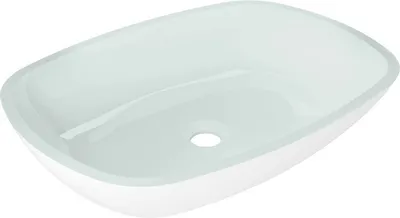 Produktbild von Mexen Araks Aufsatzwaschbecken aus Glas 54 x 39 cm, Weiß - 24155430
