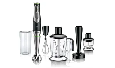 Produktbild von Braun MultiQuick 7 MQ9147X Stabmixer Set - Schwarz, Gebürsteter Edelstahl