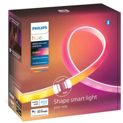 Obrázok produktu pre Philips Hue White and colour ambience 8719514339989, Inteligentný svetelný pásik, Bluetooth/Zigbee, Biela, LED, Silikón, Žiarovky bez možnosti výmeny