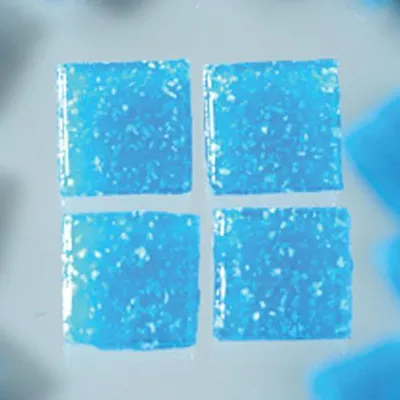 Produktbild von MosaixPro-Glassteine azurblau, 10 x 10 x 4 mm 200 g