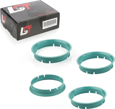 Produktbild von 4x Zentrierringe Türkis Alufelgen Ø 70,0 mm - Ø 66,6 mm für JAGUAR MERCEDES-BENZ