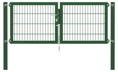 Obrázek produktu pro Alberts 636739, flexibilní brána pro plot, zelená, šířka 200 cm, výška 80 cm, včetně příslušenství