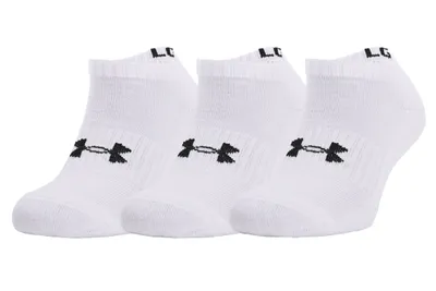 Produktbild von Under Armour Core No Show 3Pk Socks 1363241-100, Uni, Sportsokken, Weiß, Größe: 42-46 EU