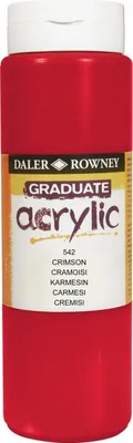 Zdjęcie produktu dla Daler Rowney Graduate Farba akrylowa Crimson 500 ml 1 szt.
