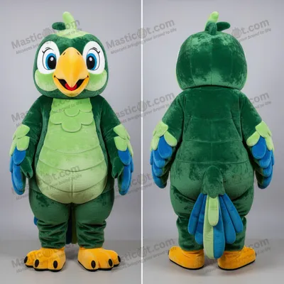 Produktbild von Grüner MASTICOT Papagei Cartoon-Maskottchen
