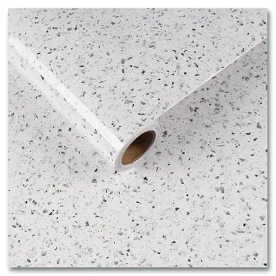 Productafbeelding van Zelfklevend Granietbehang Wit 60 cm x 300 cm