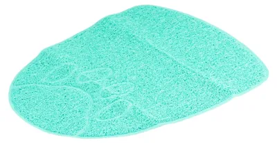Produktbild von Duvo+ Katzentoiletten-Matte runde Pfote petrol