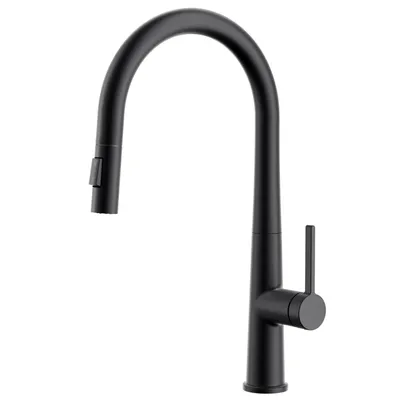 Produktbild von CECIPA MAX Wasserhahn Küche, Hoher Bogen Hochdruck Küchenarmatur mit Brause Ausziehbar Armatur, Zwei Strahlarten 360° Schwenkbar, Matt Schwarz