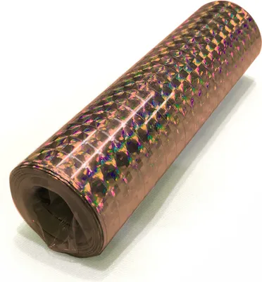 Produktbild von Glitzer Luftschlangen roségold holografisch