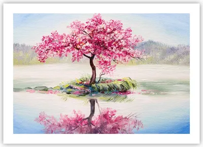 Produktbild von Poster - Poster ohne Rahmen - Baum Abstraktion - 70x50 cm - Wand Bild - Wanddeko - Wandbilder - Kunstposter - Wandposter - Bilder - Kunstdruck - Wanddekoration - Wandbild - P2XAA70x50-3805