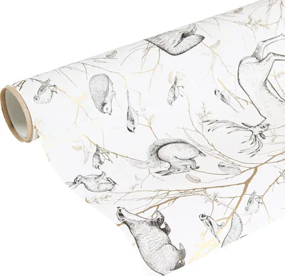 Produktbild von Geschenkpapier mit Tiermotiven für kreative Verpackungsideen