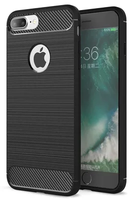 Image de Étui design NALIA pour Apple iPhone 7 Plus / iPhone 8 Plus Étui aspect carbone