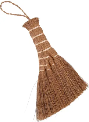 Imagen del producto de Bandeja de madera para tés, cepillo para juegos de té, mini escoba, accesorios para limpieza y mantenimiento