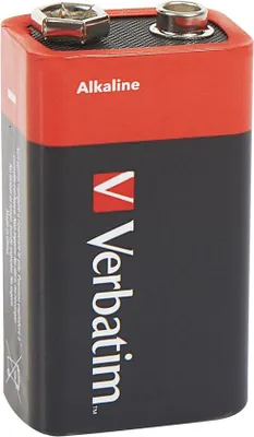 Productafbeelding van Verbatim 9V-alkalinebatterij - 6LR61 blokbatterij, 1 stuk