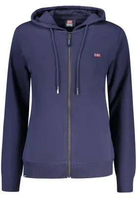Produktbild von Damen-Sweatshirt mit Reißverschluss in Blau – Sportlich & Stilvoll