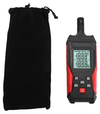 Produktbild von Digitaler Temperatur- und Feuchtigkeitsmesser, elektronischer Detektor mit hintergrundbeleuchtetem Datenspeicher, präzises Hand-Hygrometer
